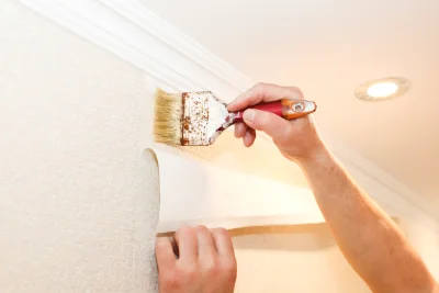 Pose de papier peint à Morillon — revêtements muraux et toiles de verre